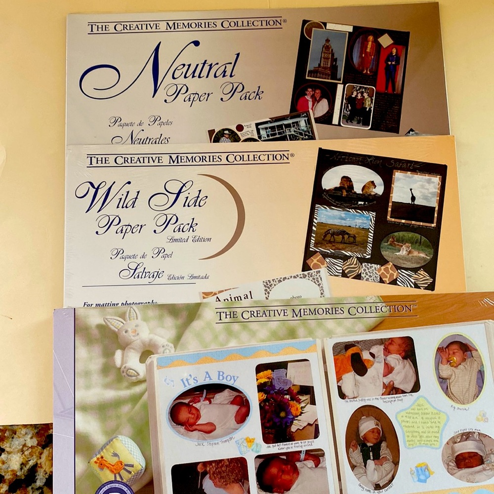 Creative Memories 3 10x12 Paper Packs